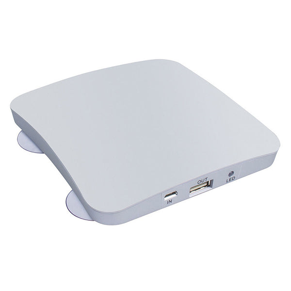 Solar-Powered Suction Cup Portable Charger (Power Bank)