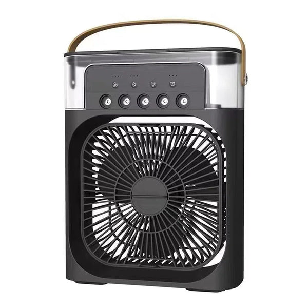 Portable Fan Air Conditioners USB Electric Fan Air Cooler LED Night Light Water Mist Fun 3 in 1 Air Humidifier for Home